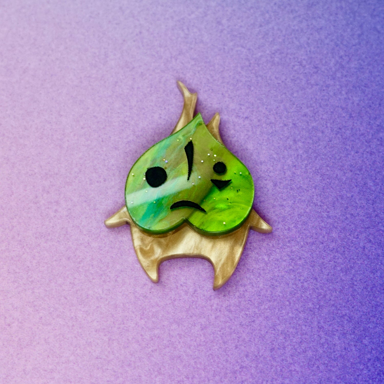 Cute Legend of Zelda Korok Acrylic Pin