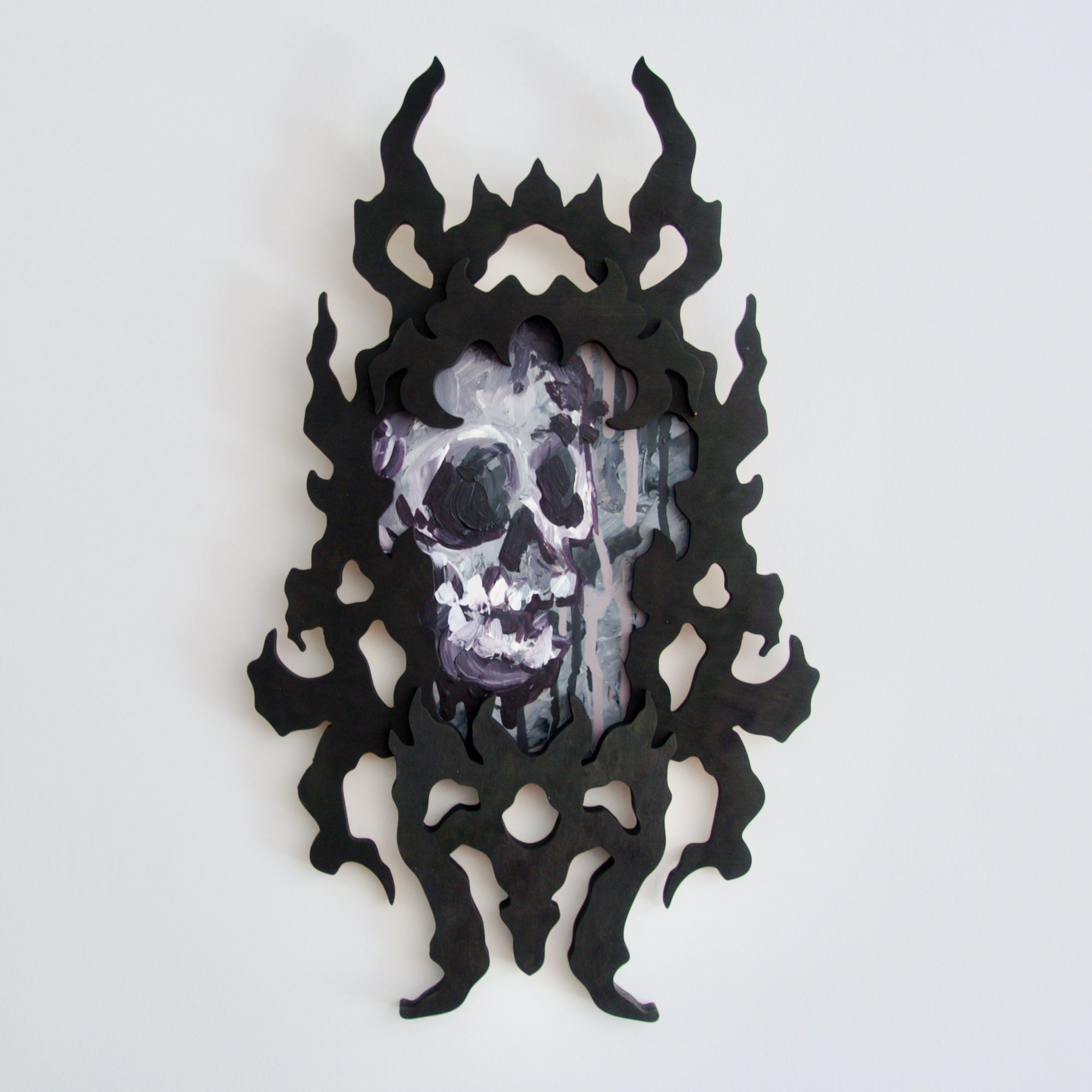 Skull Obscura Acrylic Painting #1