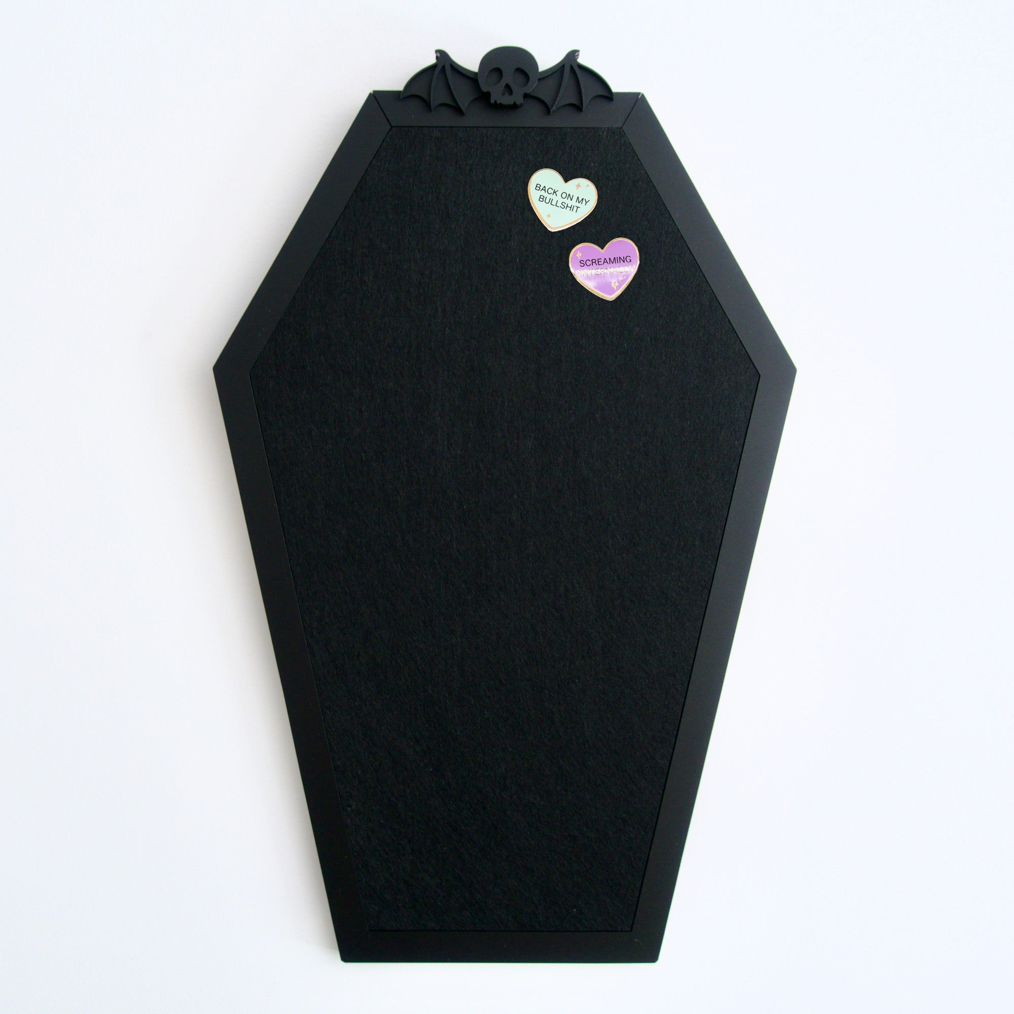 Gothic Coffin Enamel Pin Board 