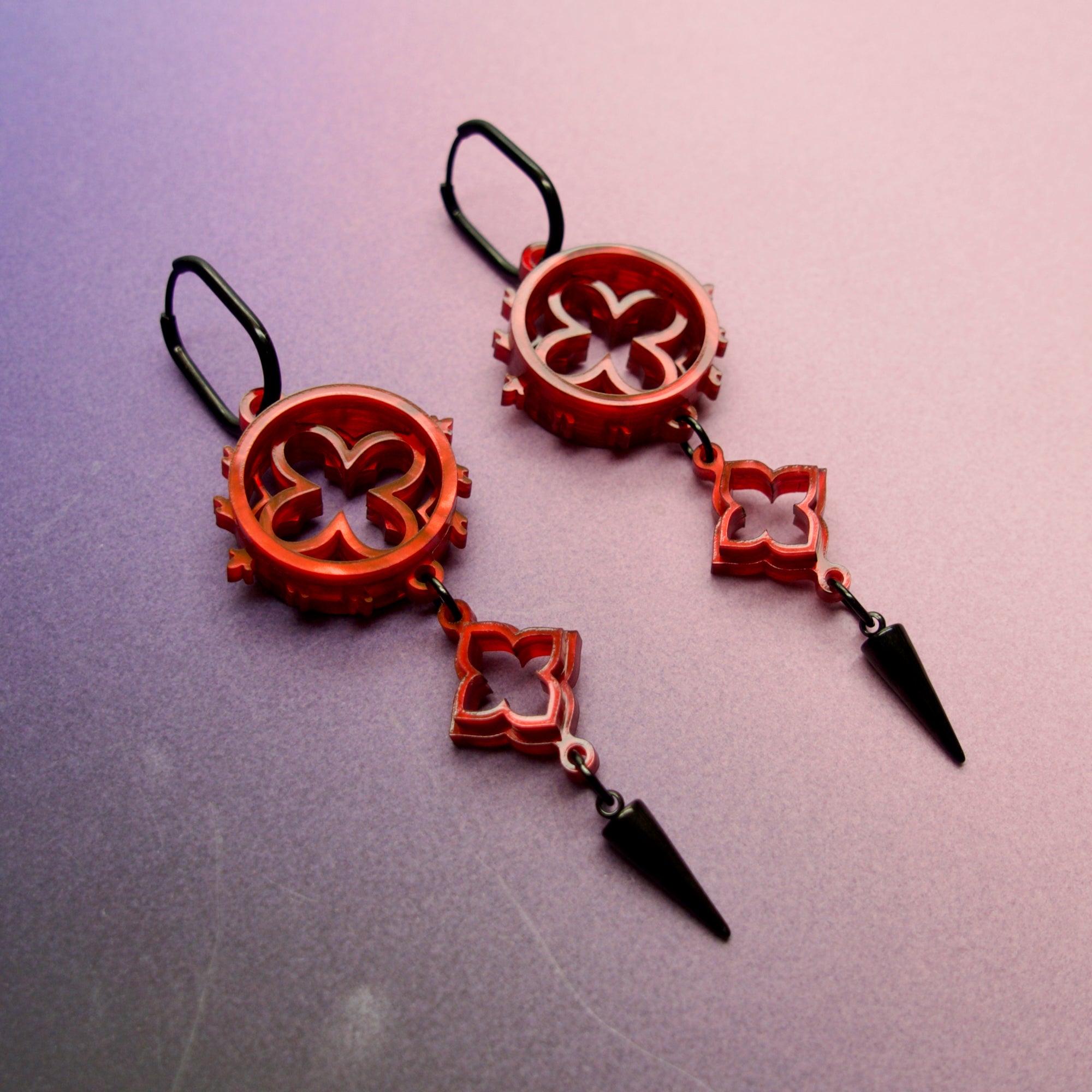 Vampire Gothic Cathedral Earrings