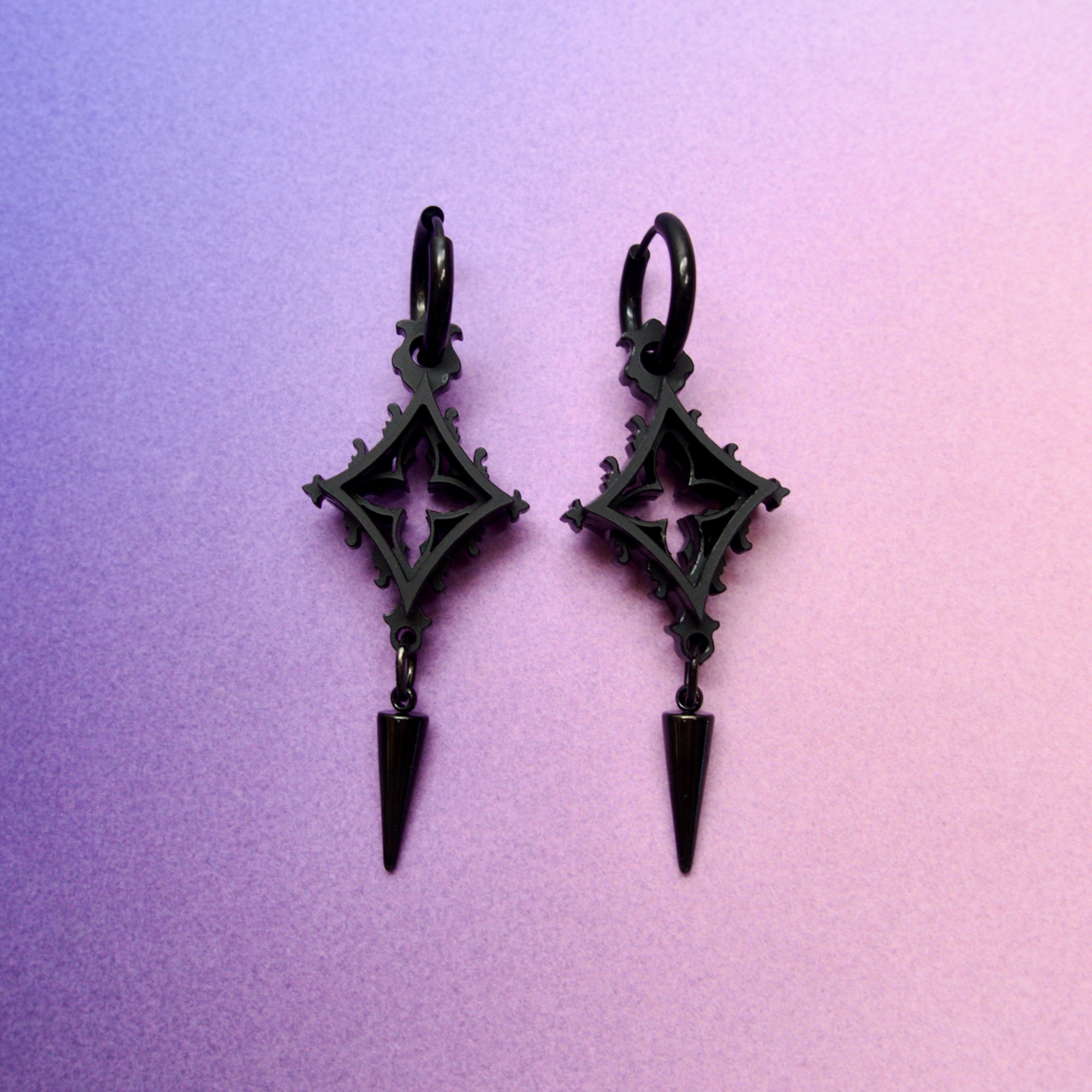 Cathedral Punk Diamond Earrings