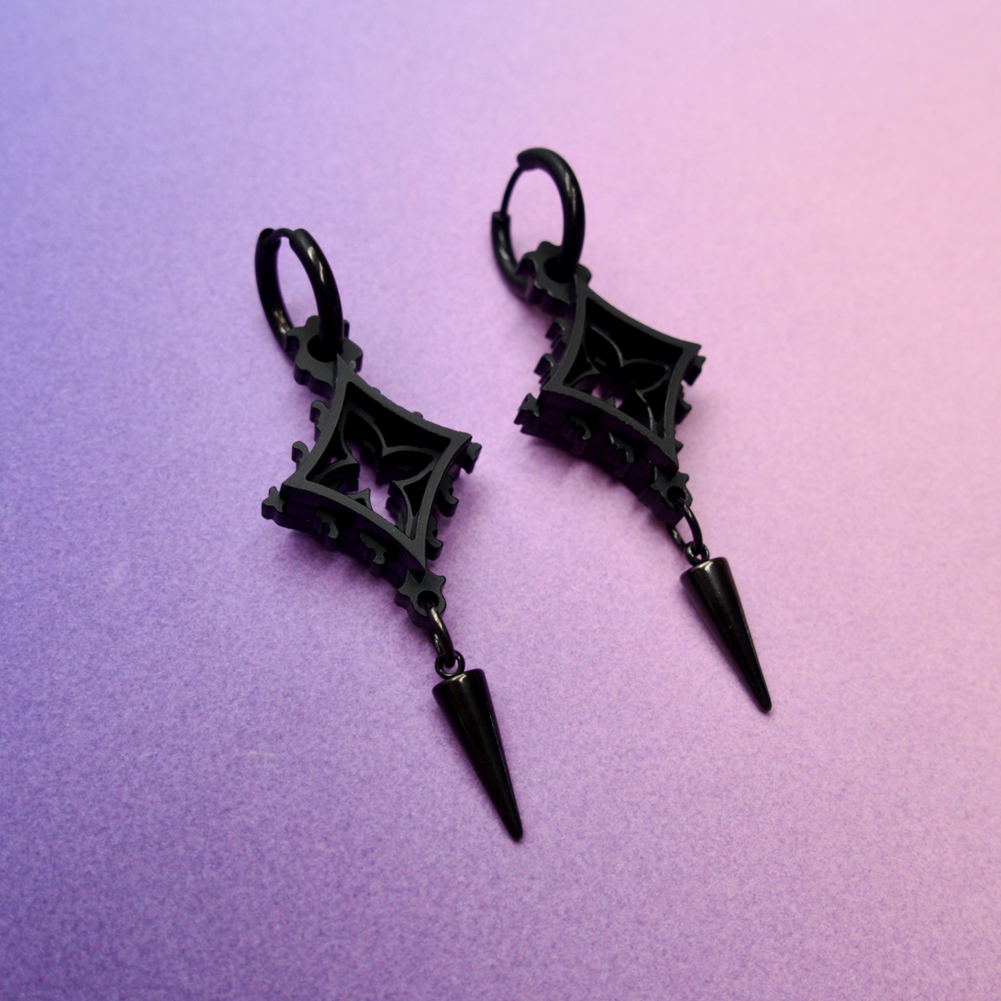 Cathedral Punk Diamond Earrings