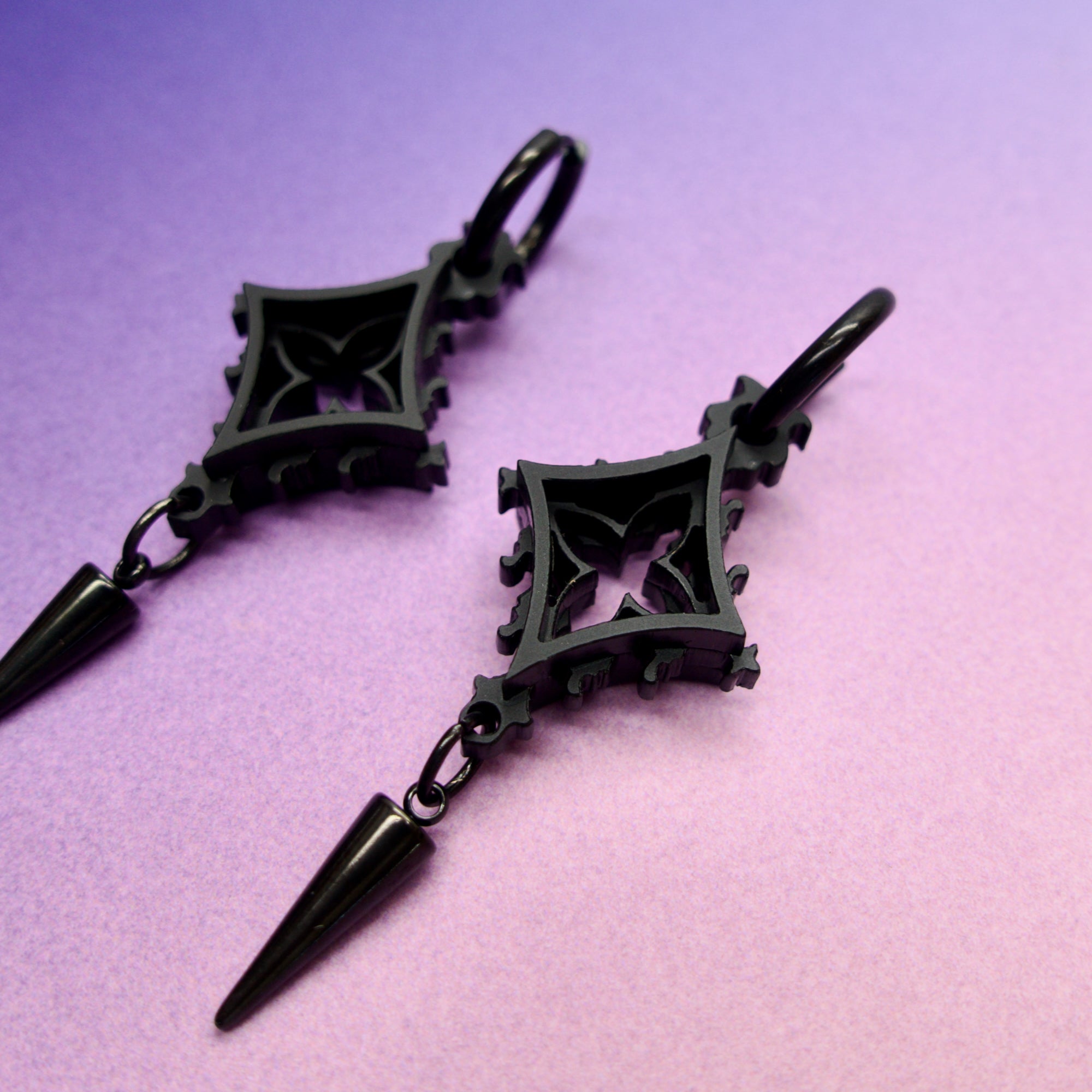 Cathedral Punk Diamond Earrings