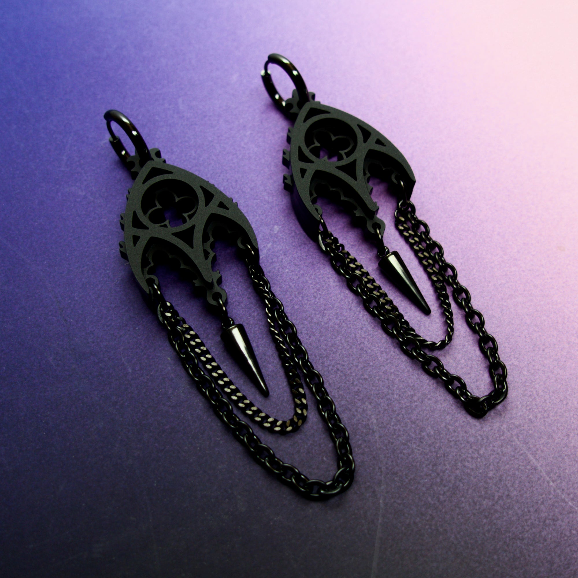 gothic arch cathedral earrings