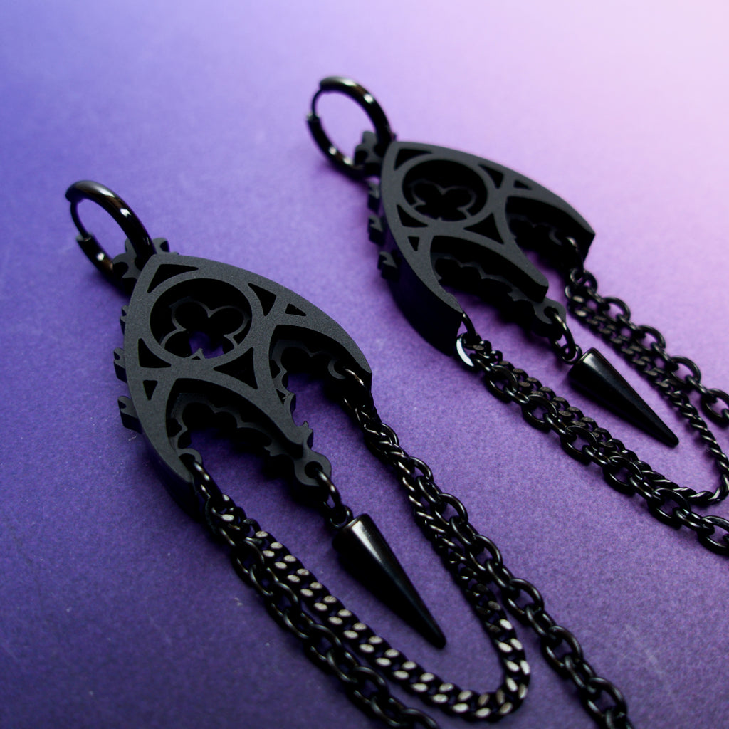 gothic arch cathedral earrings