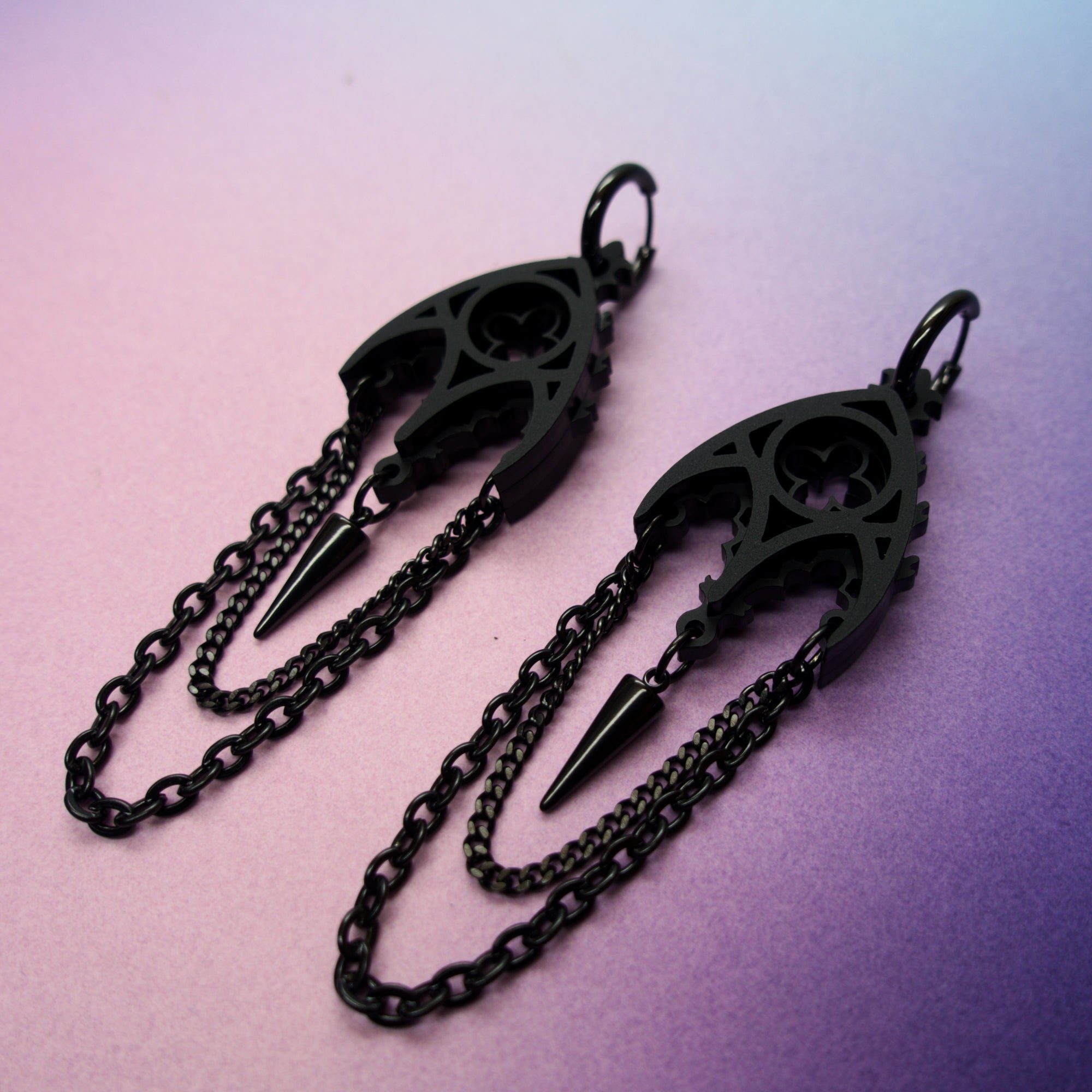 gothic arch cathedral earrings