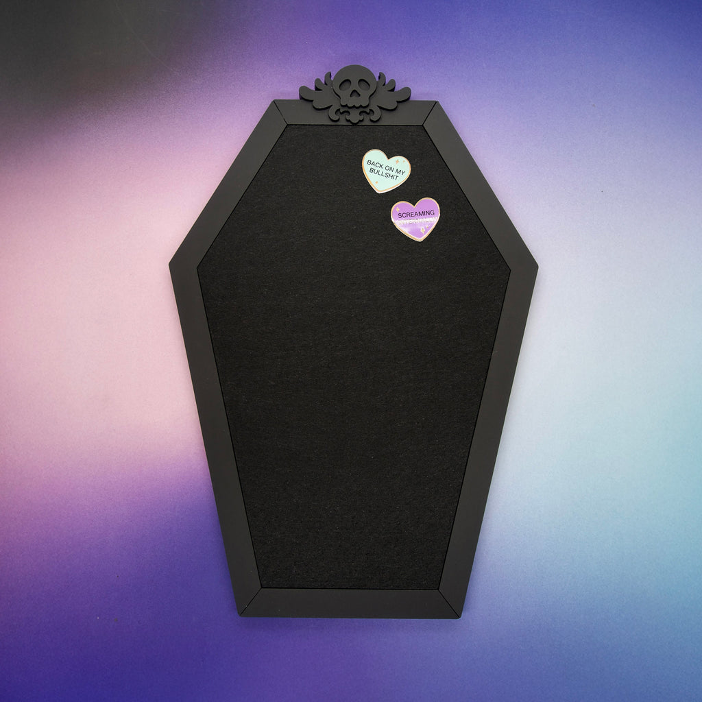 Gothic Coffin Enamel Pin Board