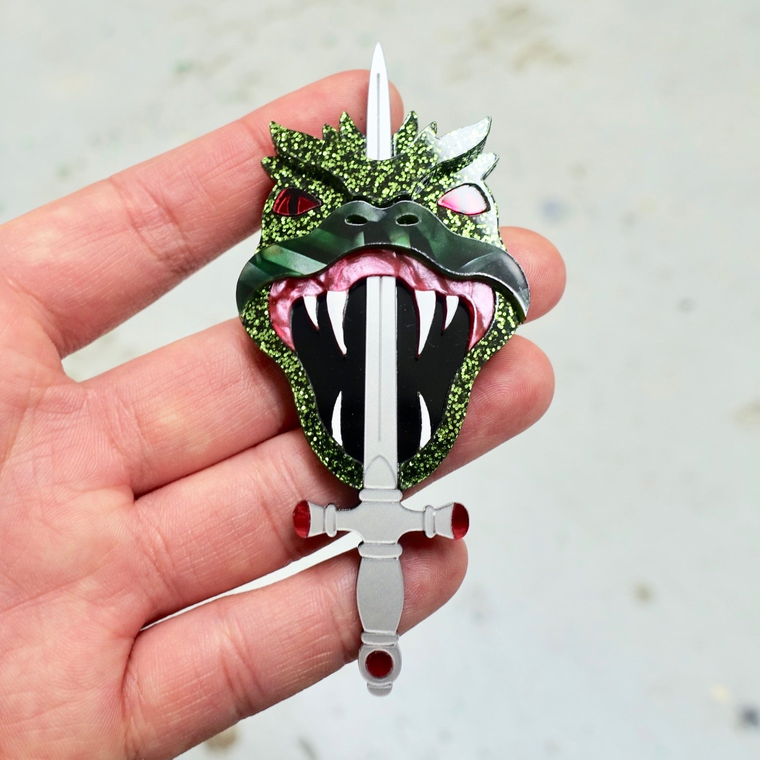 Basilisk Sword Brooch - edenki