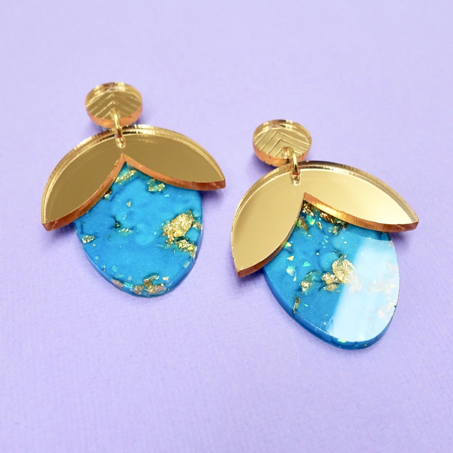 Triwizard Golden Egg Resin Earrings - edenki