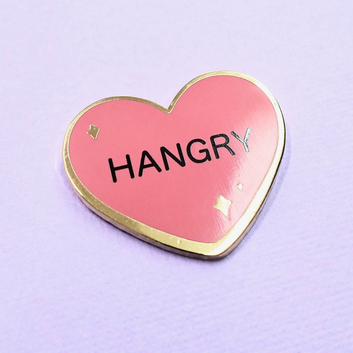 Candy Heart Enamel Pin - Hangry - edenki