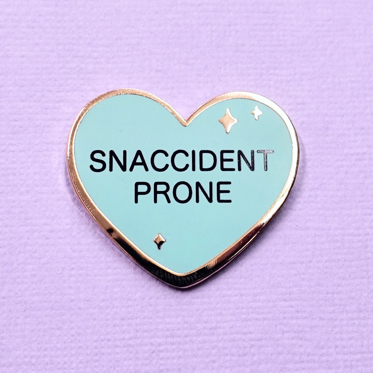 Candy Heart Enamel Pin - Snaccident Prone - edenki