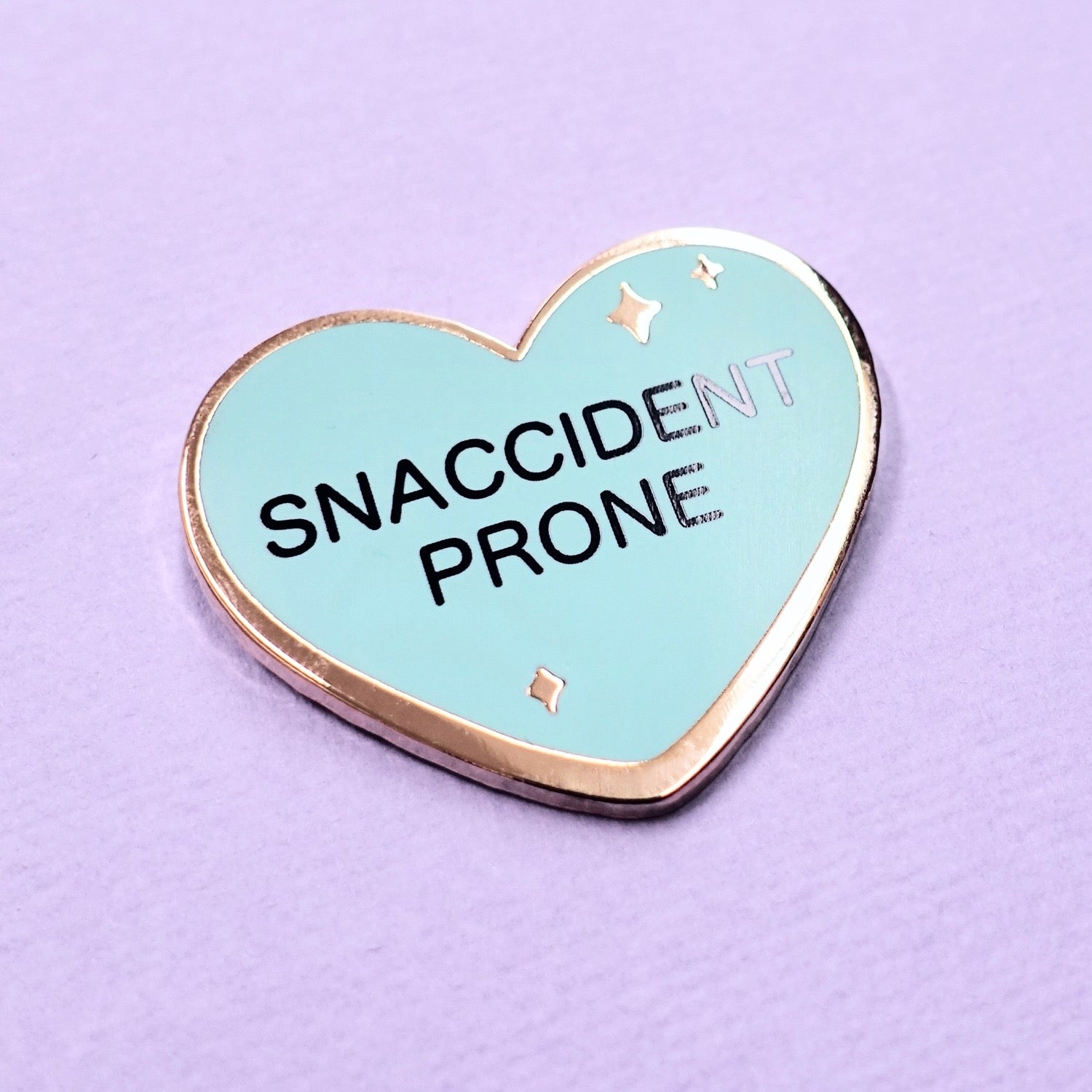 Candy Heart Enamel Pin - Snaccident Prone - edenki